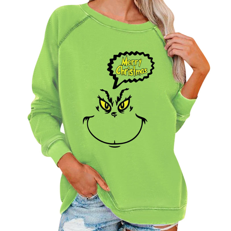 Women's Casual Grinch Christmas Sweatshirts