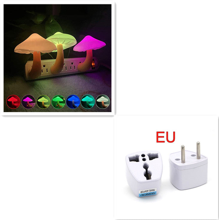 LED Mushroom Wall Socket Lamp